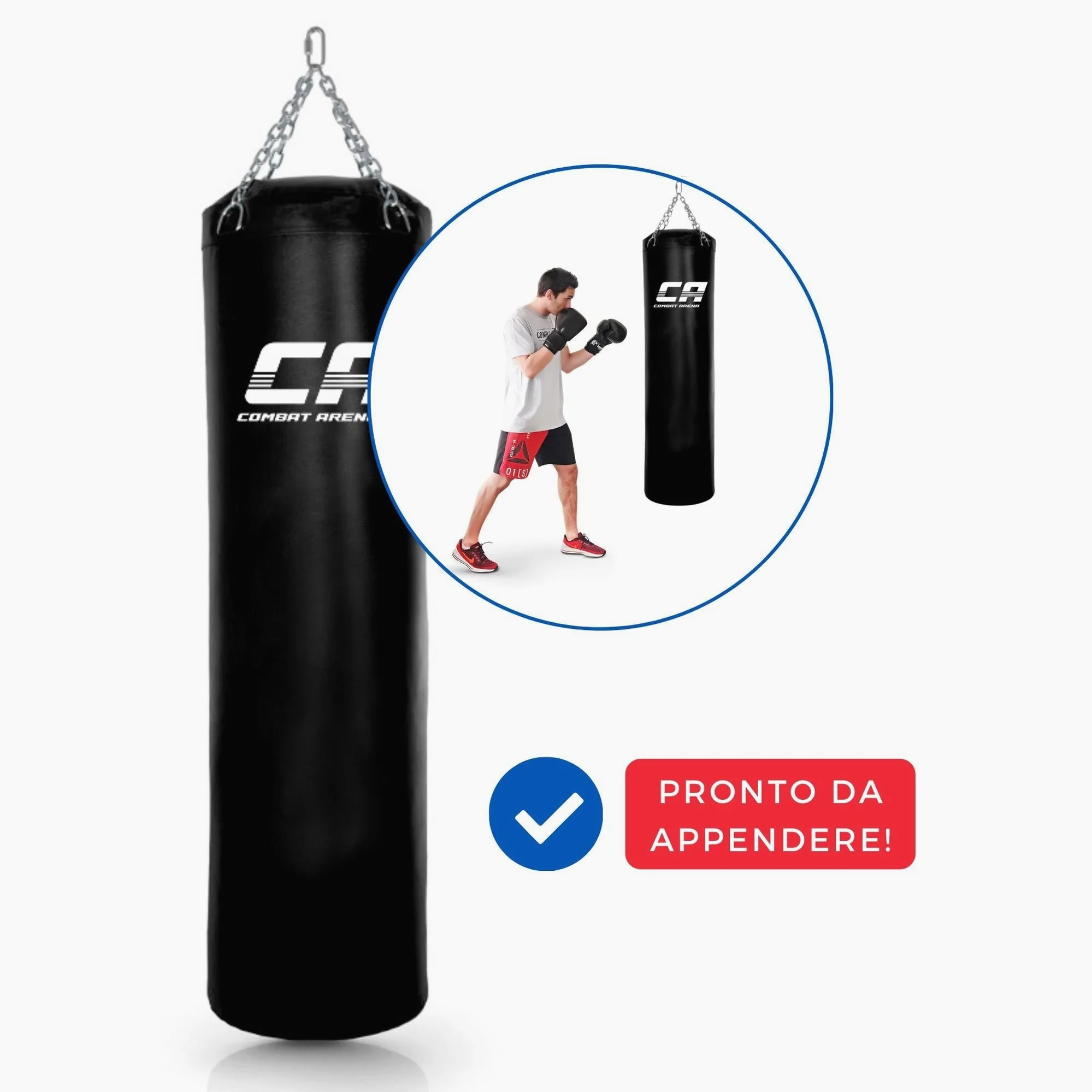 Heavy bag Combat Arena Training PRO 30 Kg Black  - Image 6